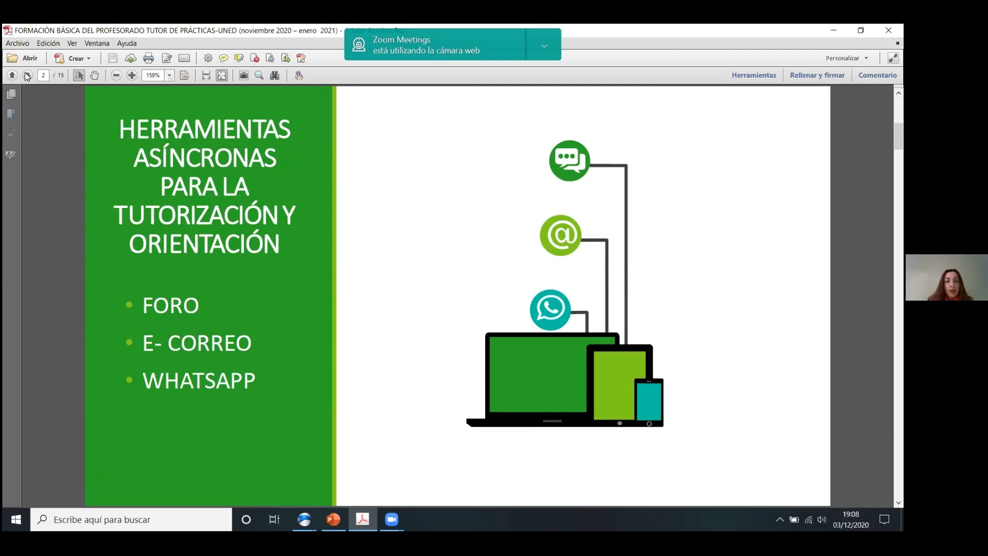 Tutorización y Orientación: Intervención de María Antonia Cano Ramos