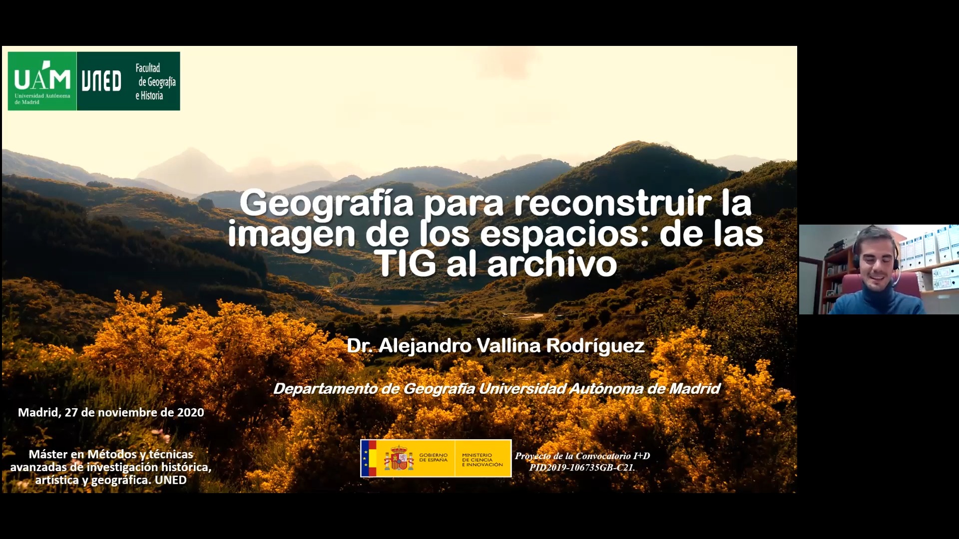 Geografía para reconstruir la imagen de los espacios: de las TIG al archivo