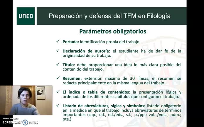 2.1. Estructura de un trabajo académico. Contenidos prototípicos y habituales dependiendo del tipo de trabajo
