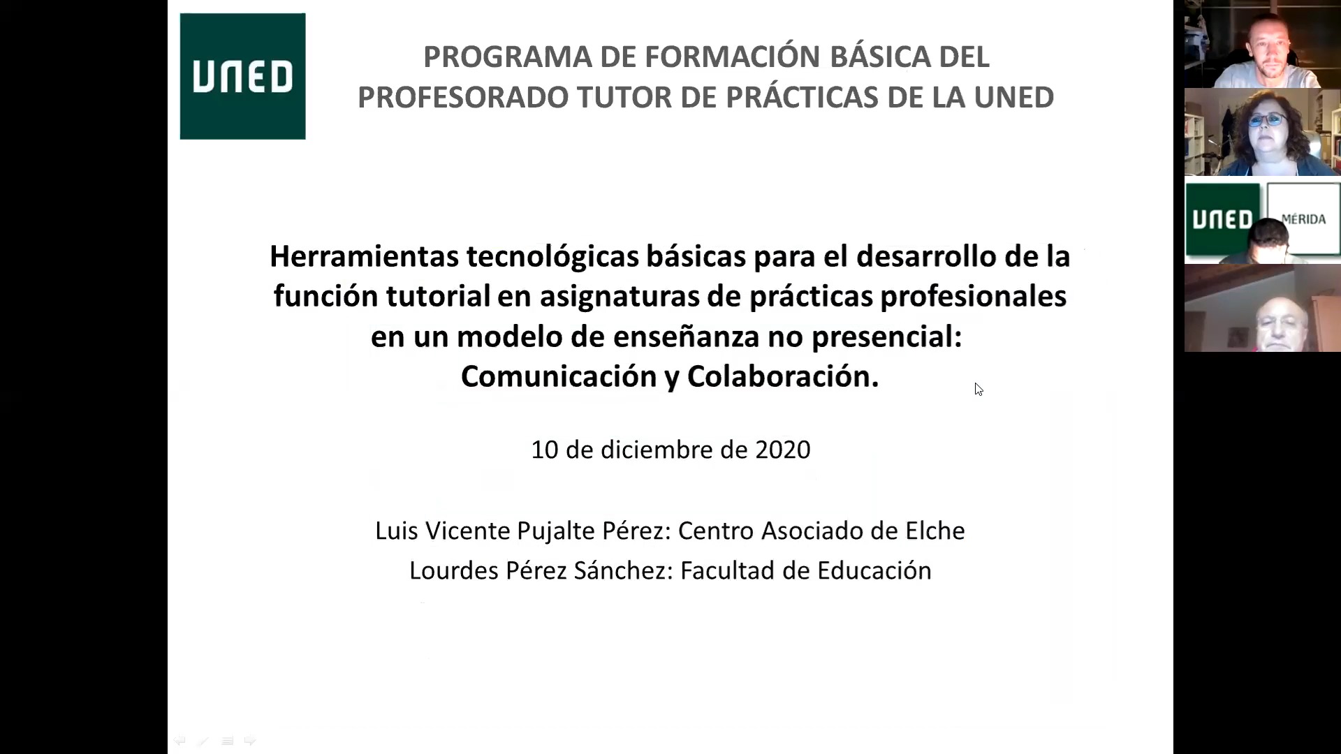 Comunicación y Colaboración: Intervención de Luis Vicente Pujalte Pérez