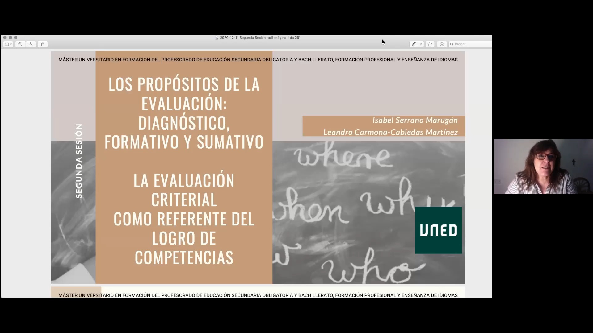 Los propósitos de la evaluación: diagnóstico, formativo y sumativo. La evaluación criterial como referente del logro de competencias