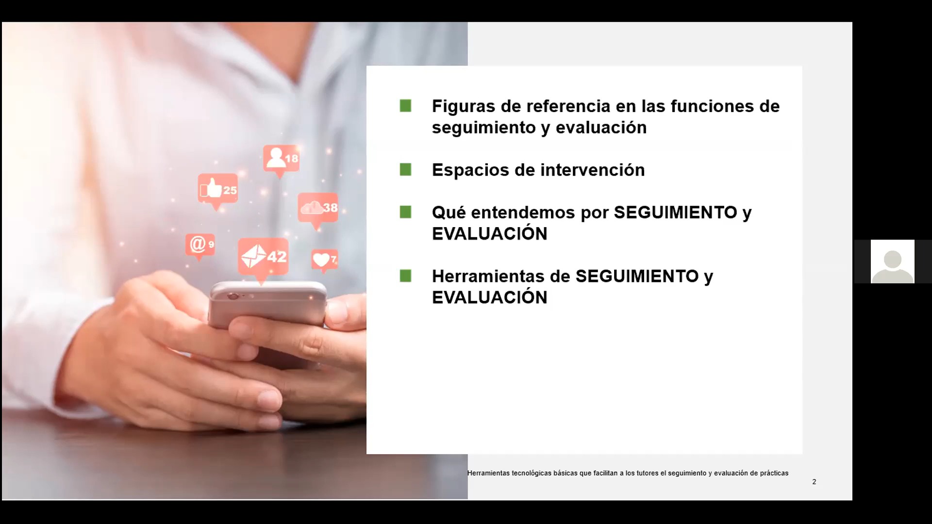 Seguimiento y Evaluación: Intervención de Nuria Manzano Soto