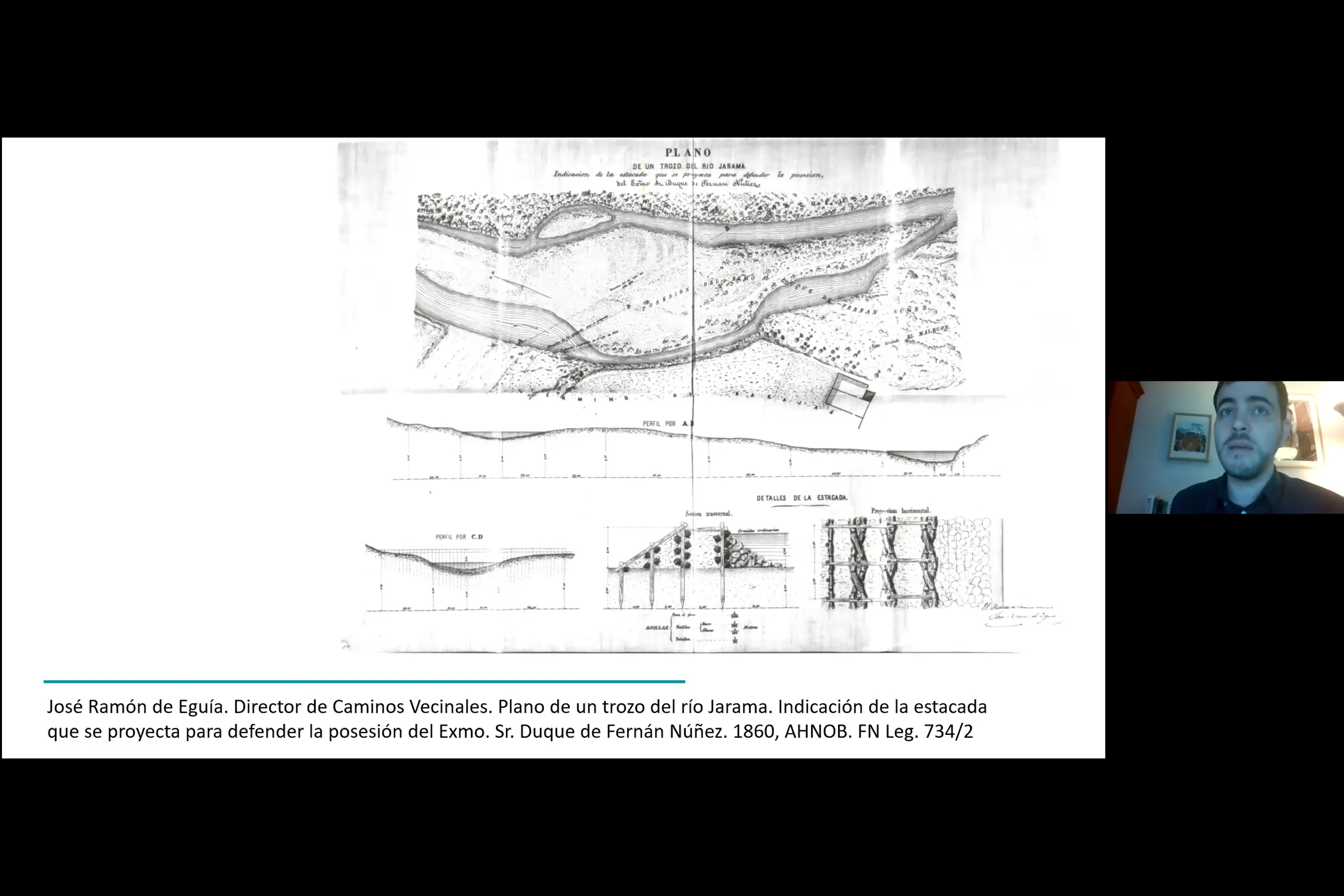 Un proyecto de presa para el río Jarama, por el ingeniero Eugenio Barrón (h.1860)