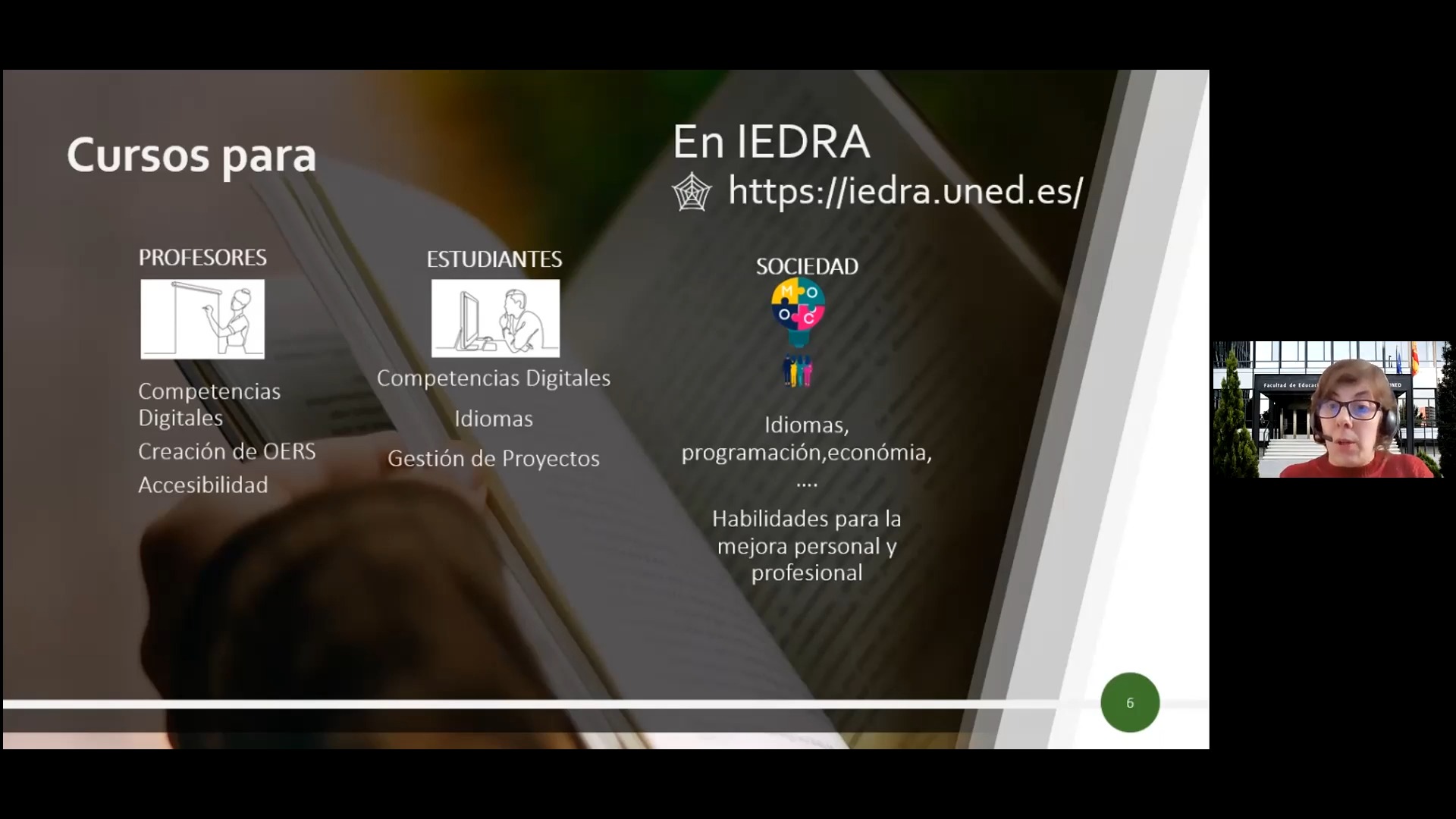 Mesa de debate. La formación en competencias digitales en UNED • UNED ABIERTA. El portal de los cursos abiertos