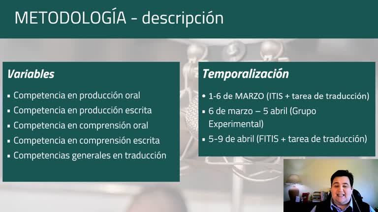 058. Línea 1. El uso de las voces solapadas como recurso didáctico en el aprendizaje de lenguas y en la adquisición de destrezas de traducción general 