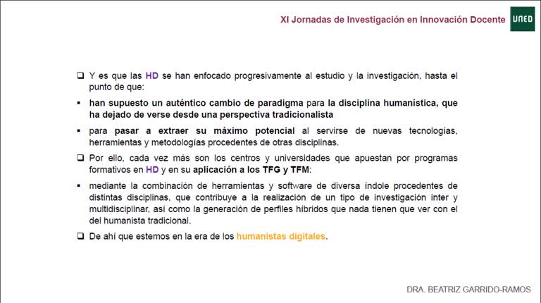 053. Linea 1. Big Data, Inteligencia Artificial, Learning Analytics y Humanidades Digitales como nuevas metodologías de análisis y aplicación en el ámbito educativo poscovid