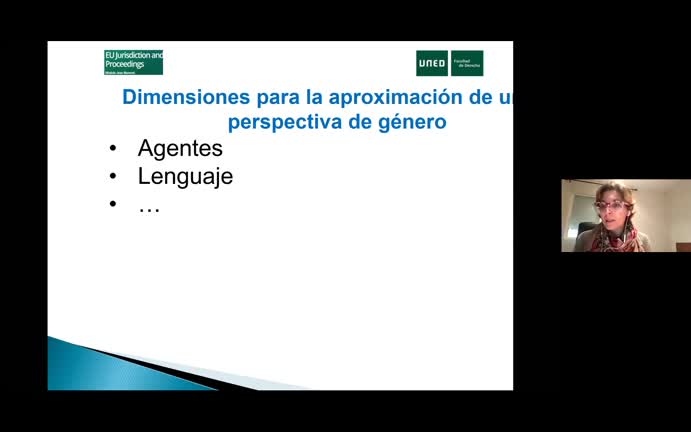 Dimensión de género en la Justicia Europea