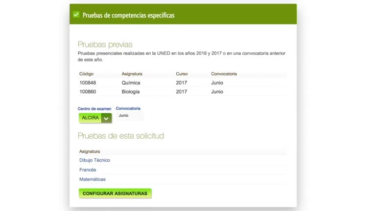 Solicitud de acreditación en la web UNEDasiss para estudiantes internacionales