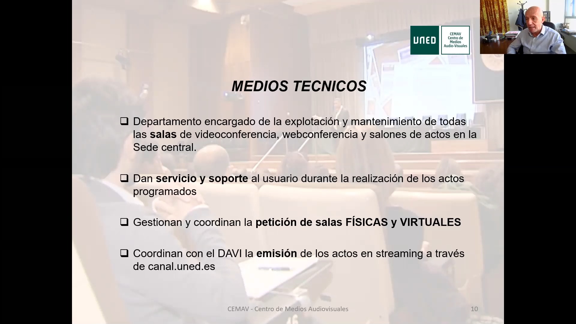Medios audiovisuales de la UNED a la vanguardia tecnológica