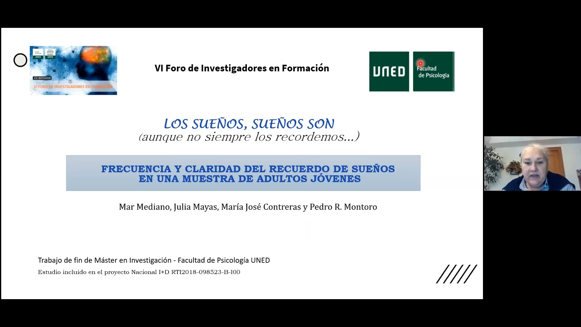 Los sueños, sueños son…aunque no siempre los recordemos. Frecuencia y claridad del recuerdo de sueños en una muestra de adultos jóvenes