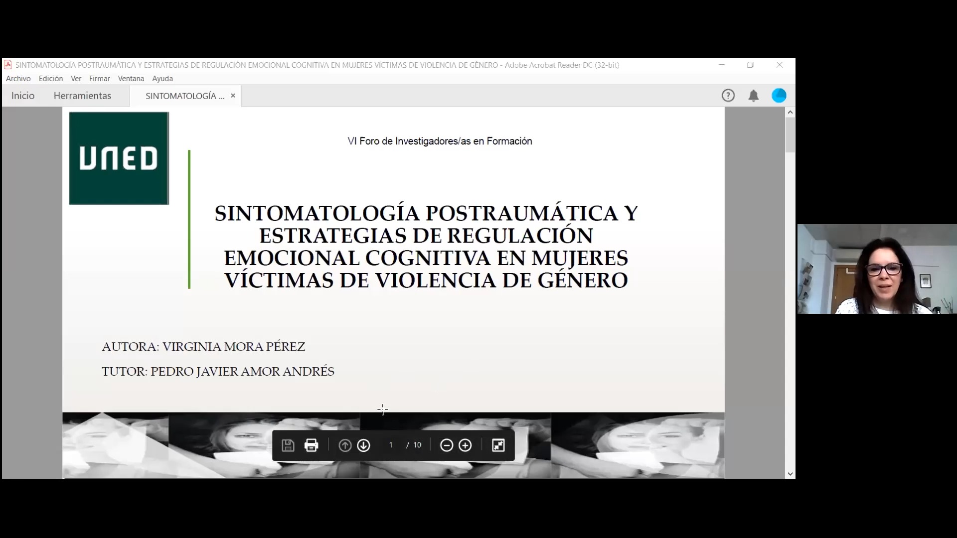 Sintomatología postraumática y estrategias de regulación emocional cognitiva en mujeres víctimas de violencia de género