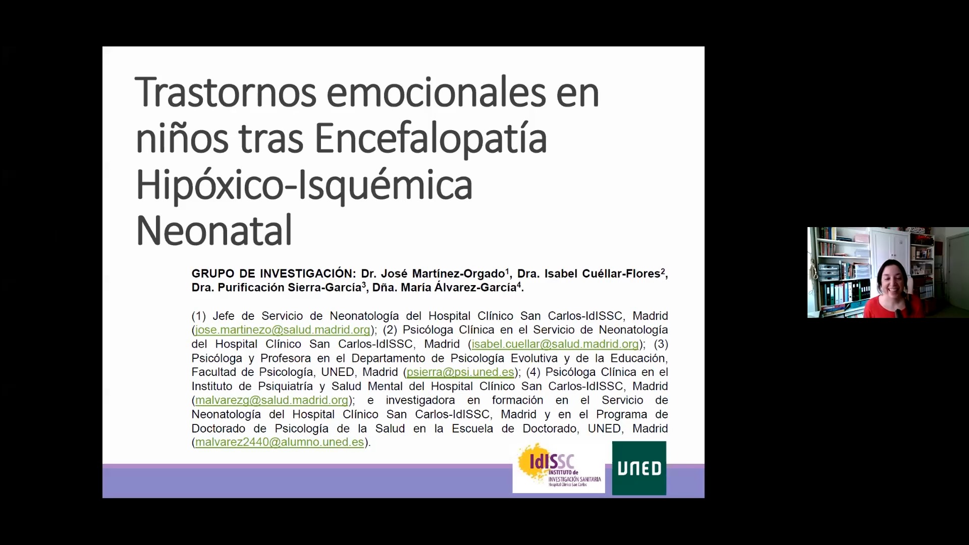 Trastornos emocionales en niños tras Encefalopatía Hipóxico-Isquémica Neonatal