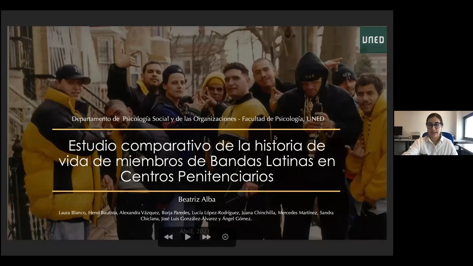 Estudio comparativo de la historia de vida de miembros de Bandas Latinas y Crimen Organizado en Centros Penitenciarios