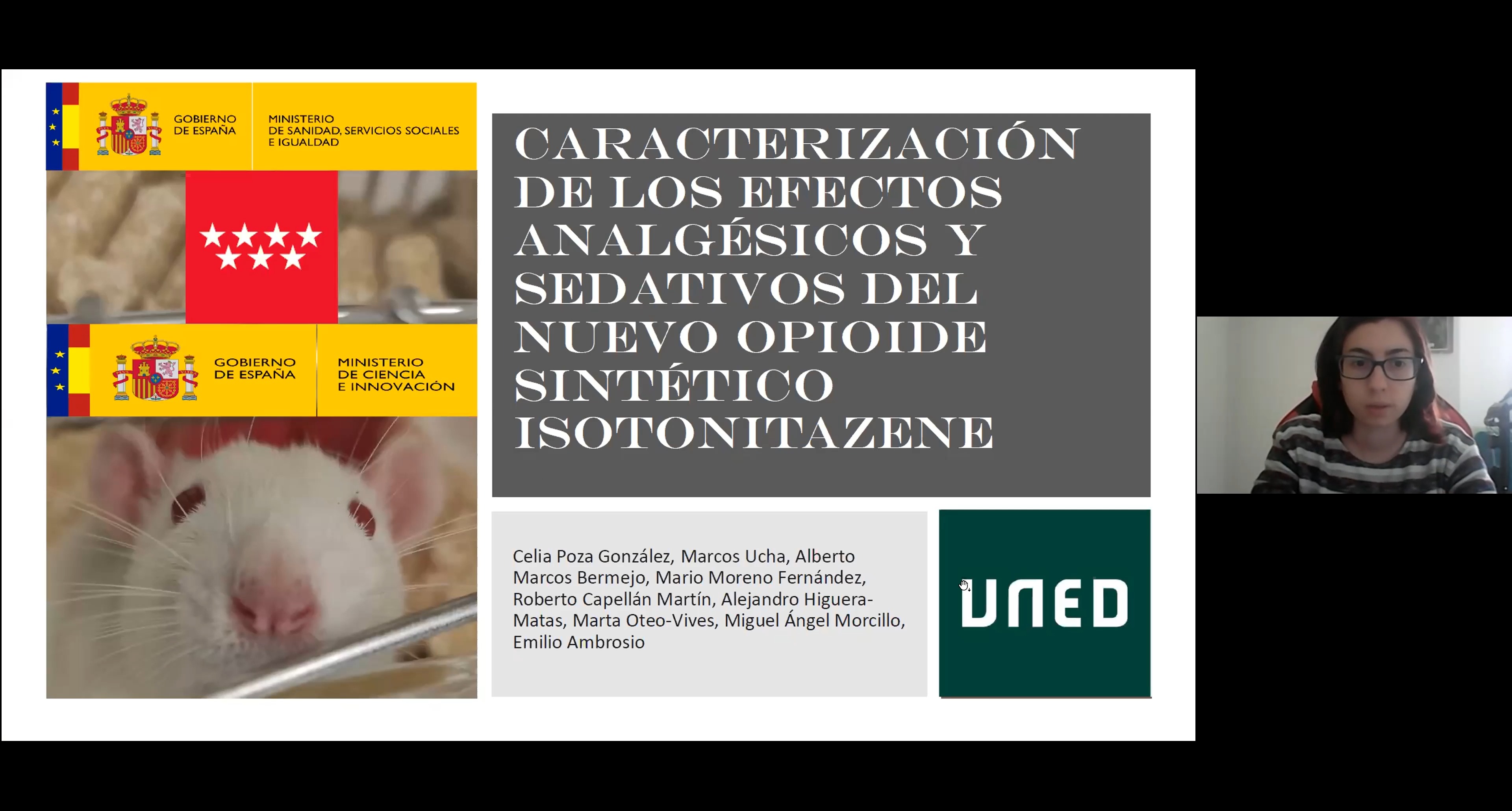 Caracterización de los efectos analgésicos y sedativos del Nuevo Opioide Sintético Isotonitazene