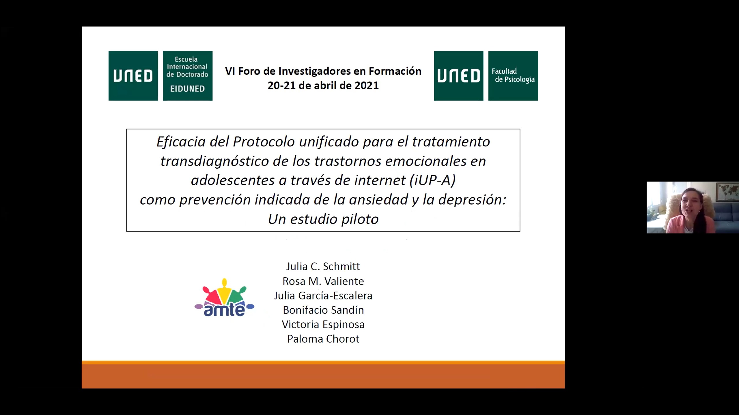 Eficacia del protocolo unificado para el tratamiento transdiagnóstico de los trastornos emocionales en adolescentes a través de internet (iUP-A) como prevención indicada de la ansiedad y la depresión: Un estudio piloto