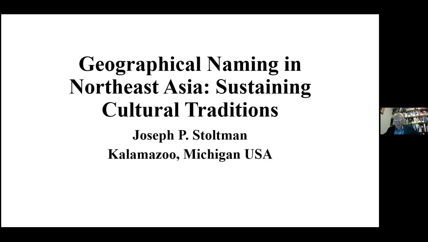 Geographical Naming in Northeast Asia: Sustaining Cultural Traditions