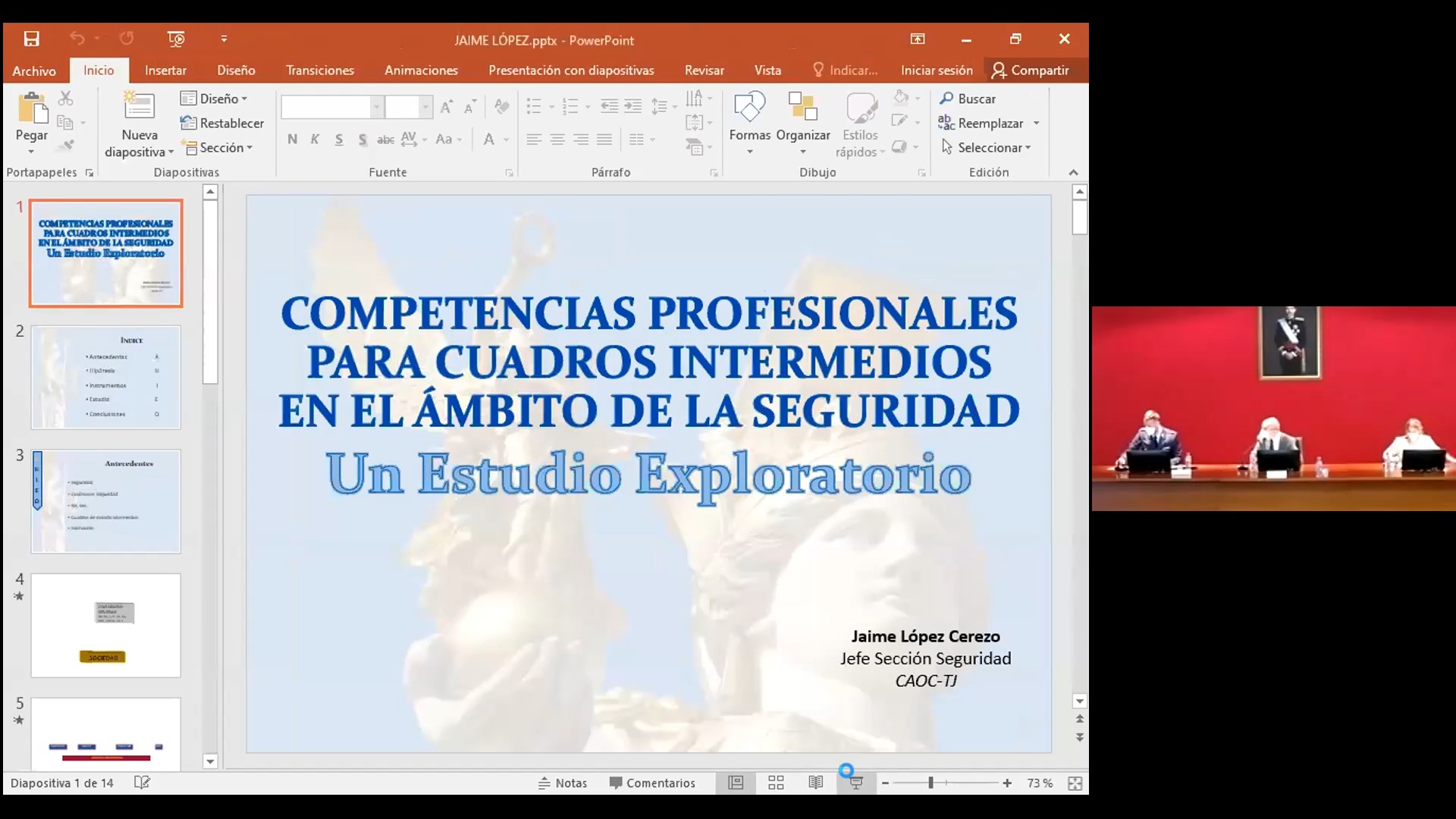  Competencias Profesionales para Cuadros Intermedios en el ámbito de la Seguridad: un estudio exploratorio