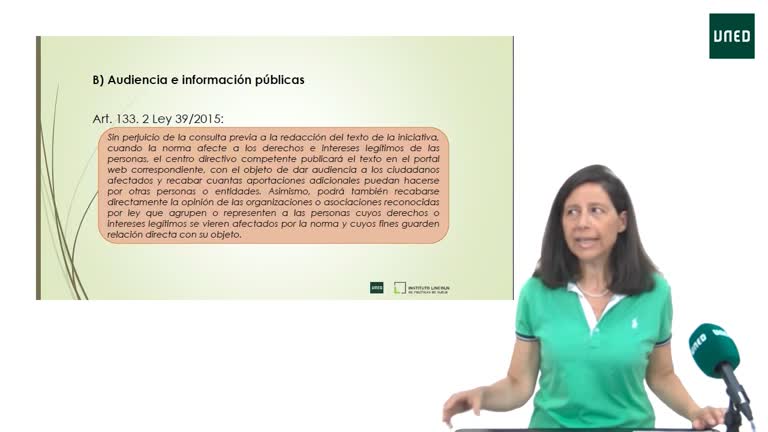 La participación pública en proyectos normativos