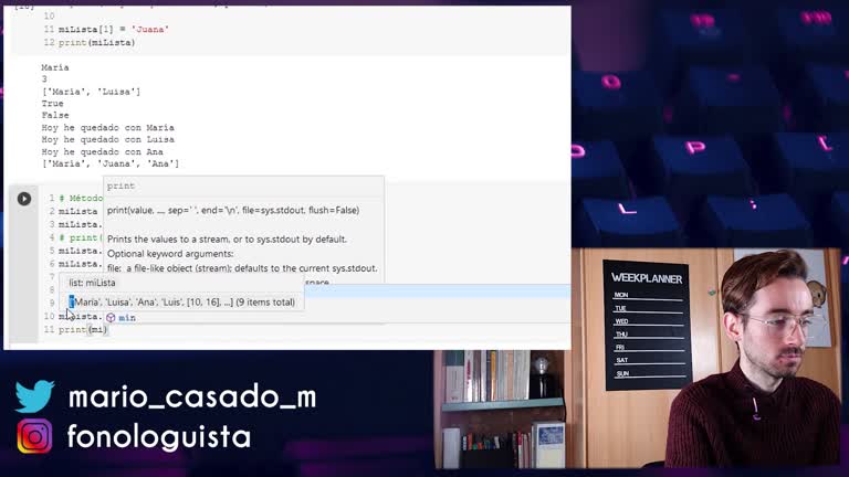Tema 6: Listas