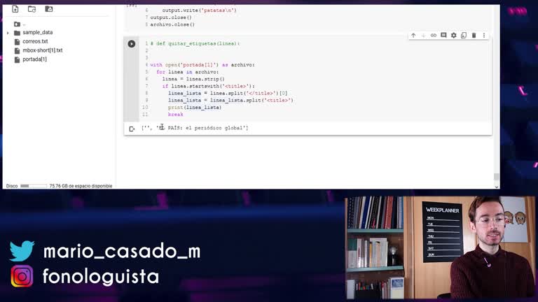 Práctica final: una base de datos de titulares de prensa