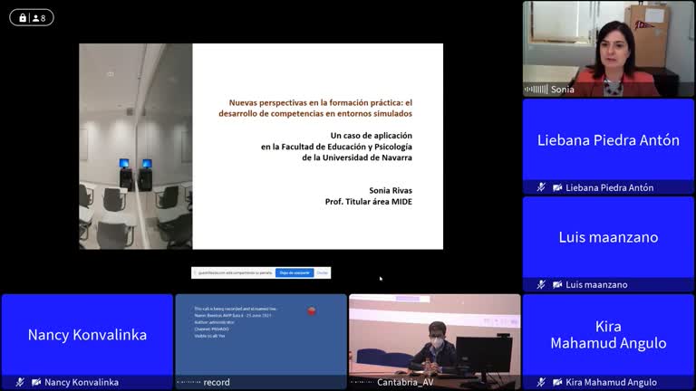 Mesa de experiencias: Nuevas perspectivas en la formación práctica: el desarrollo de competencias en entornos simulados