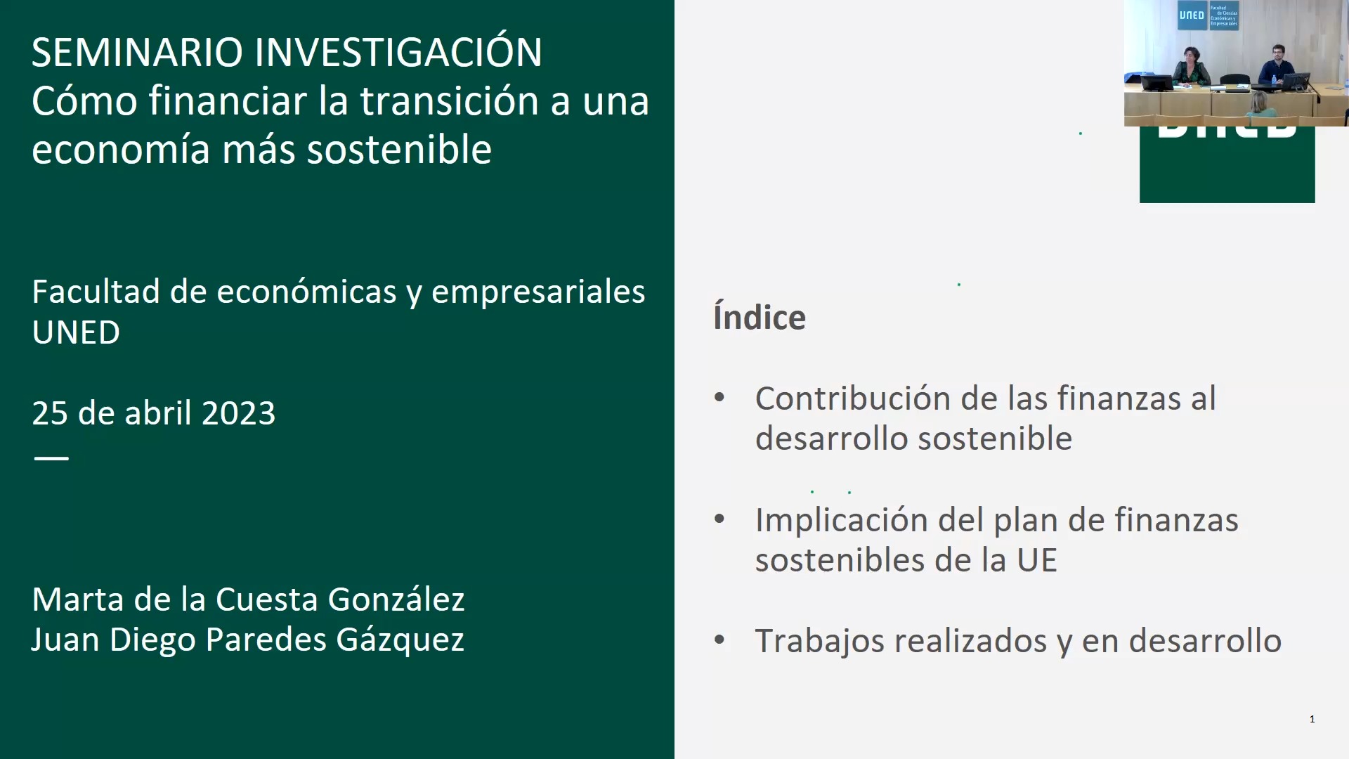 Cómo financiar la transición a una economía más sostenible: desafíos, oportunidades y buenas prácticas