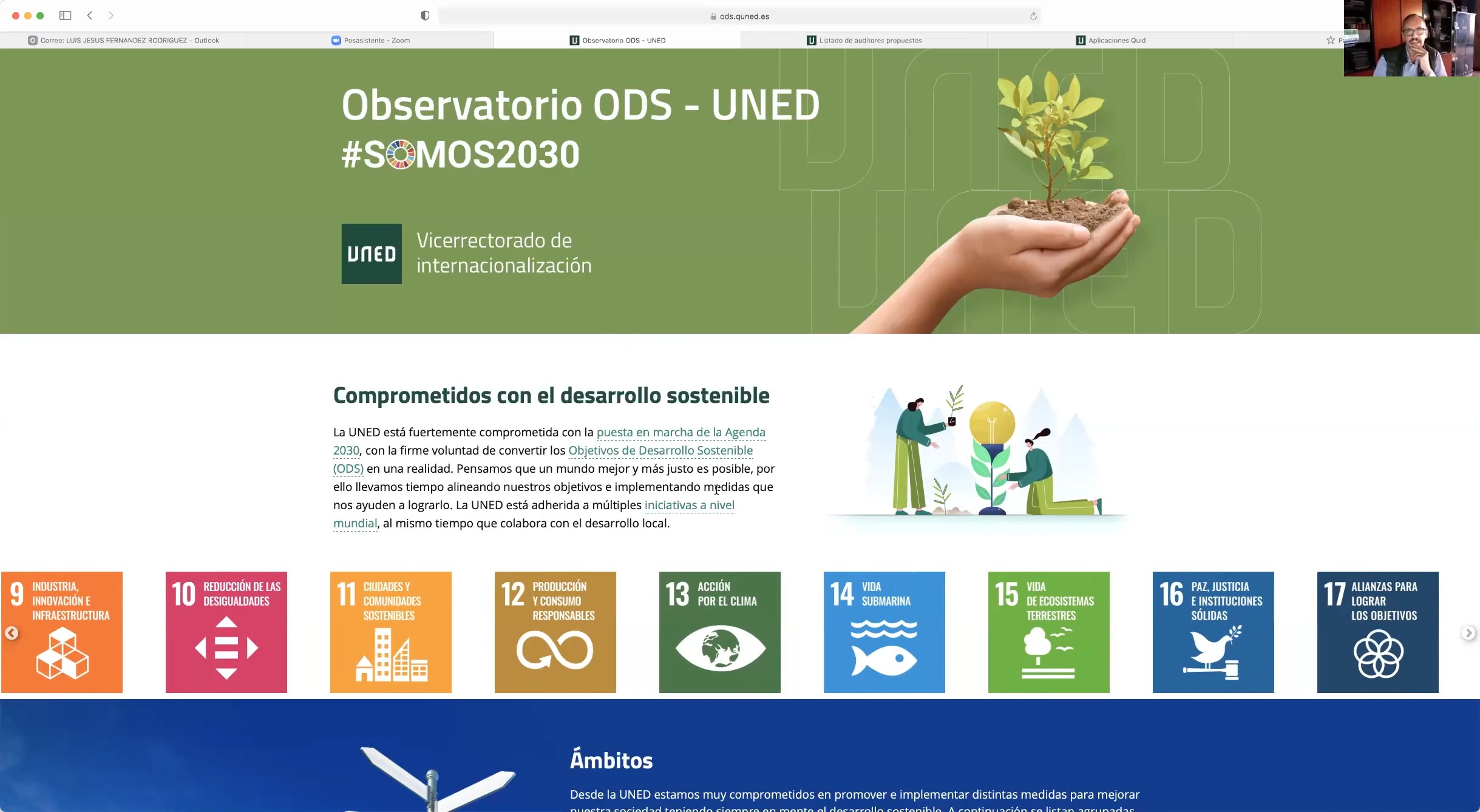 Presentación de la Web UNEDODS