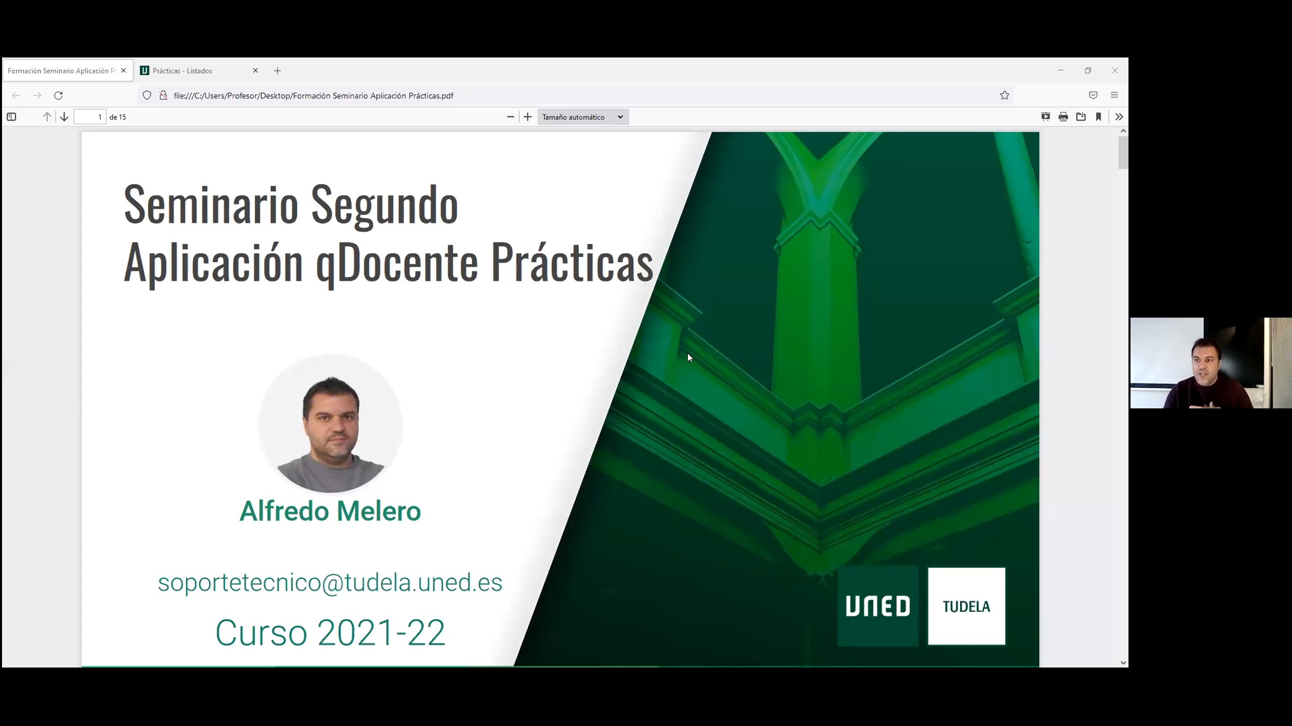 Aplicación qDocente Prácticas
