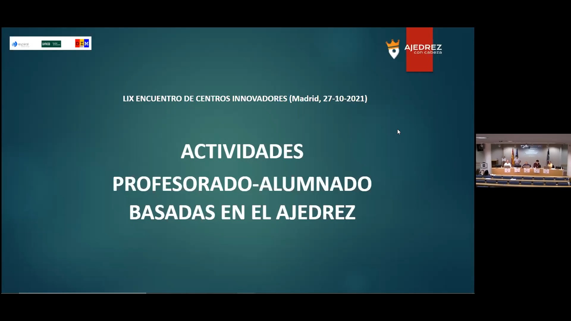 Actividades profesorado-alumnado basadas en el ajedrez