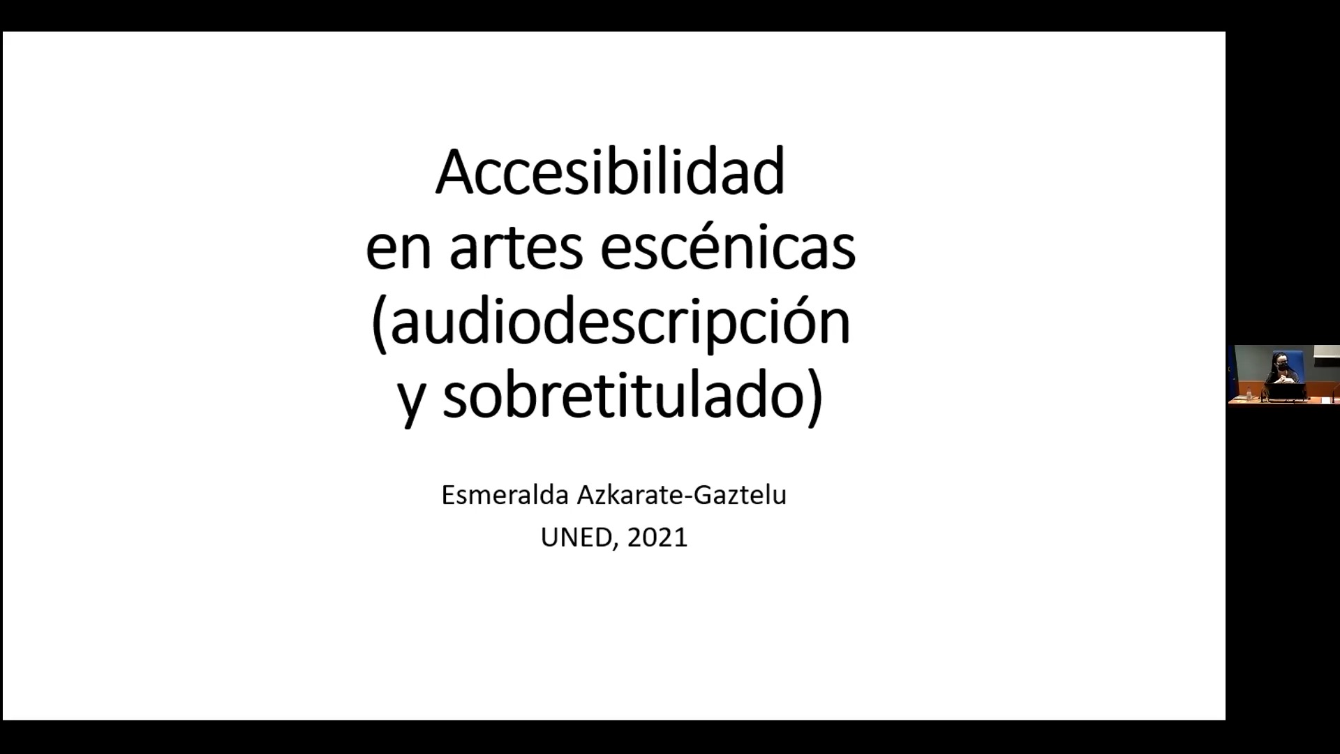 Accesibilidad en artes escénicas (audiodescripción y sobretitulado)