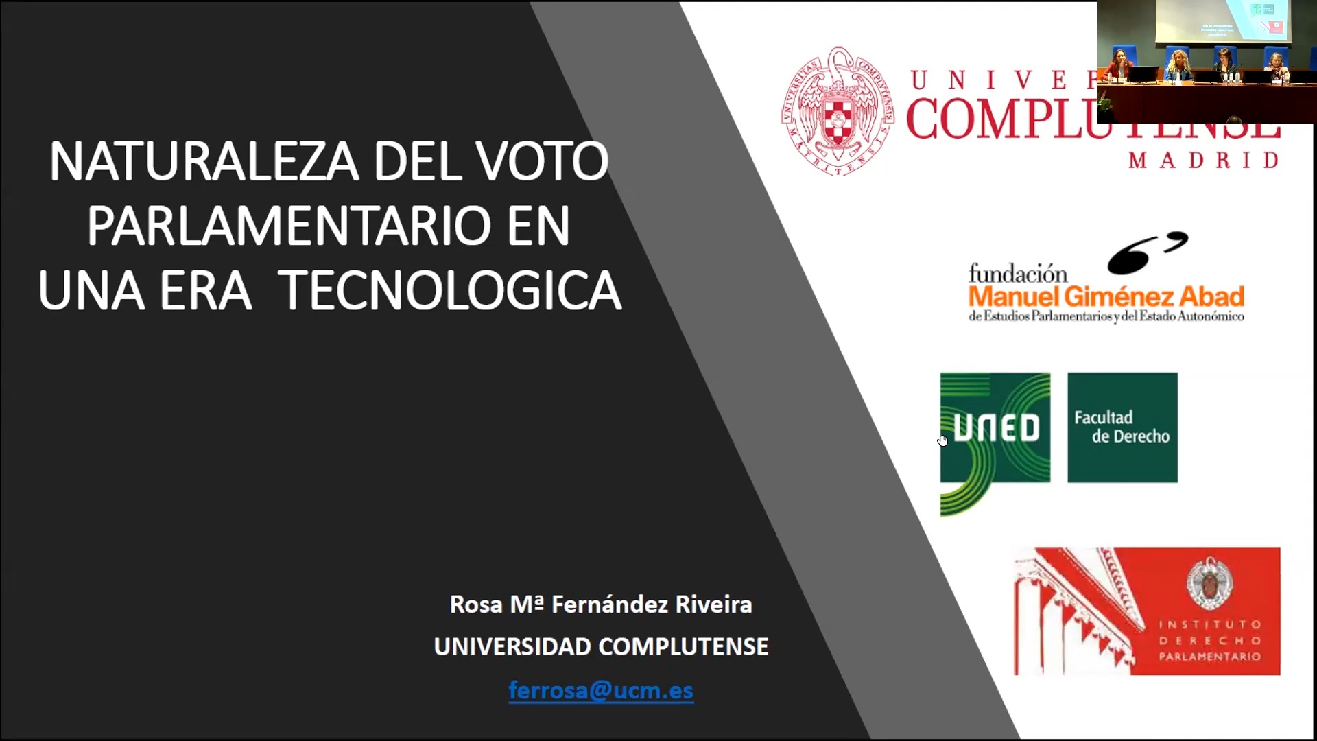 Naturaleza del voto parlamentario en una era tecnológica