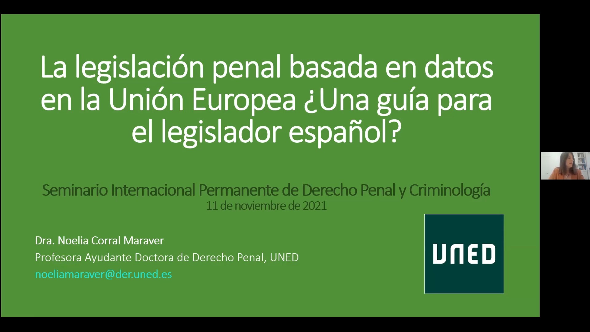 La legislación penal basada en datos en la Unión Europea ¿Una guía para el legislador español?