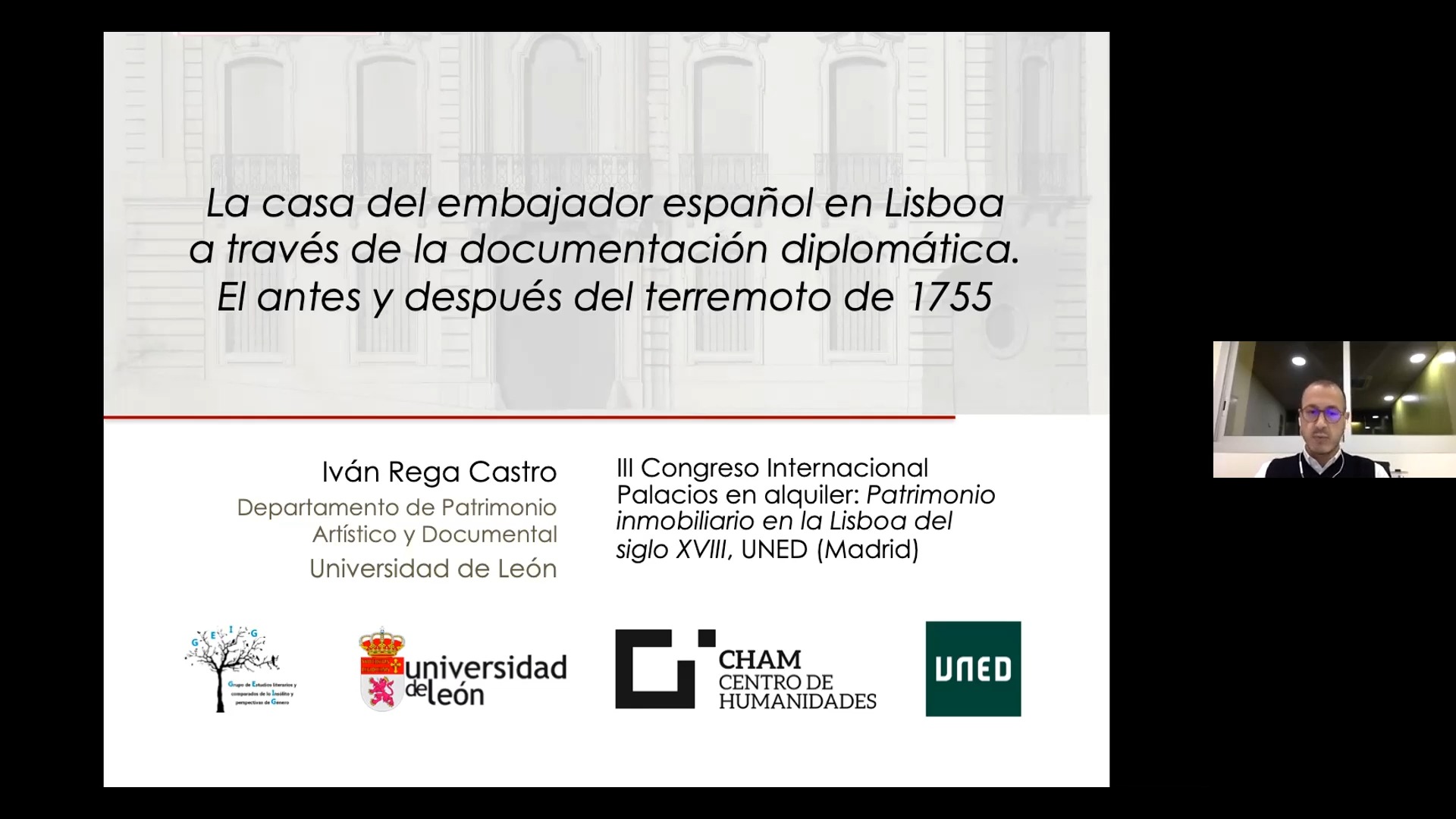 La casa del embajador español en Lisboa a través de la documentación diplomática. El antes y después del terremoto de 1755