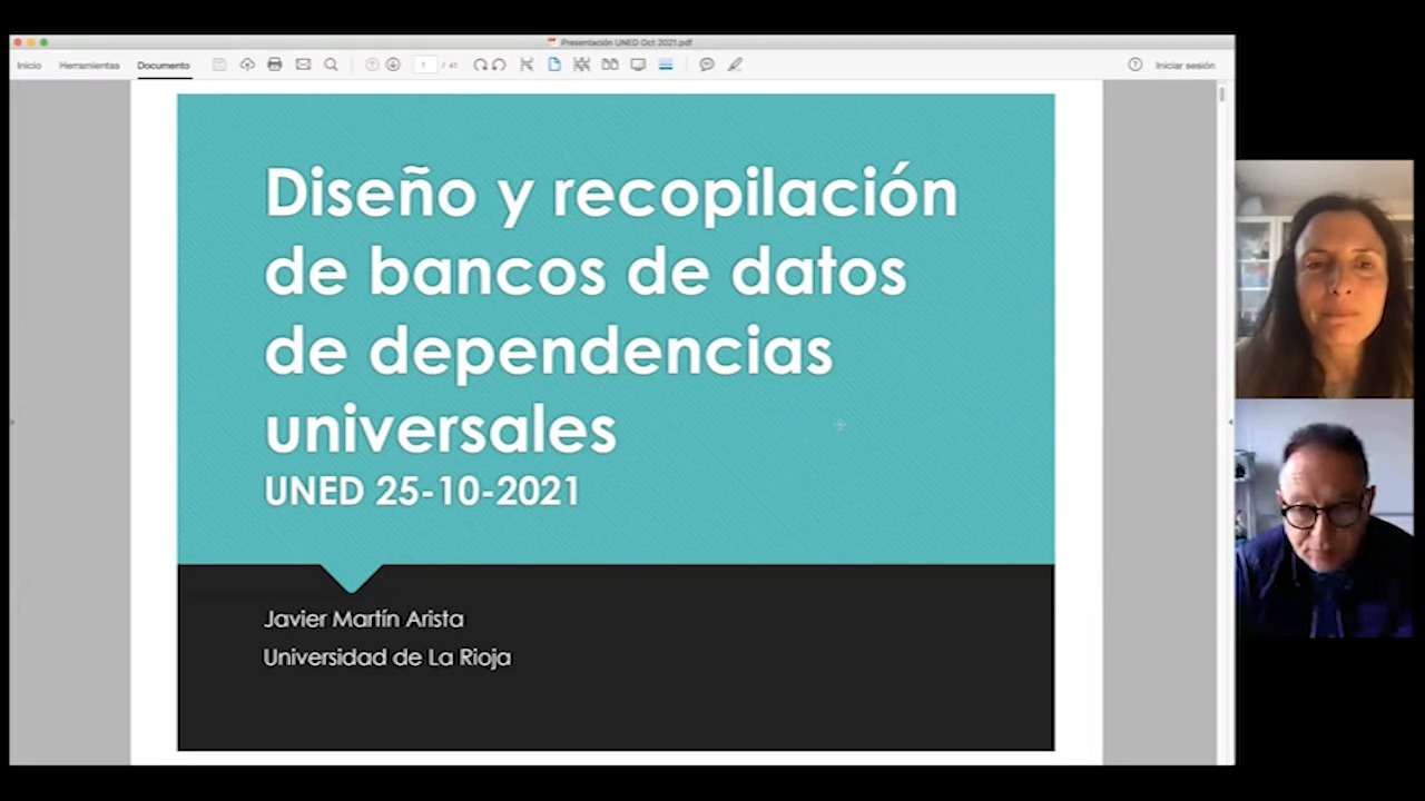 Diseño y recopilación de bancos de datos de dependencias universales