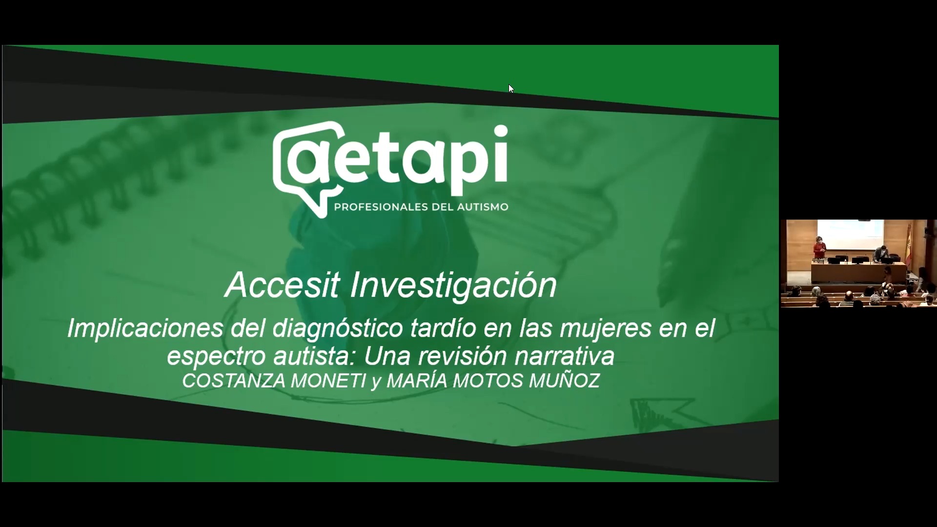 Accesit Investigación: Implicaciones del diagnóstico tardío en las mujeres en el espectro autista: Una revisión narrativa