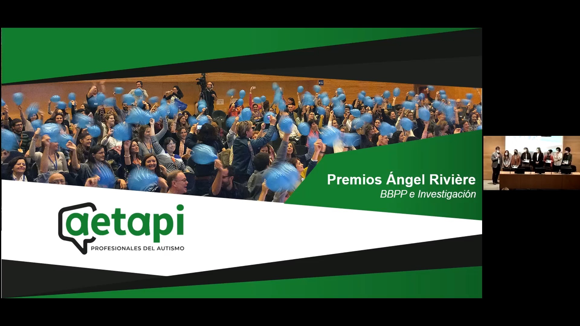 Clausura: Jornada Entrega de Premios de Autismo Ángel Rivière