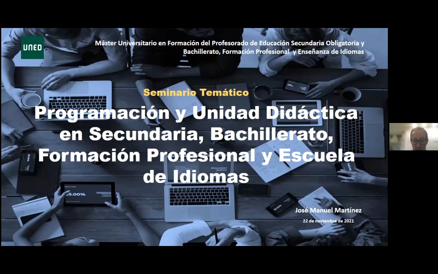 Elaboración de una programación y una Unidad Didáctica en Formación Profesional