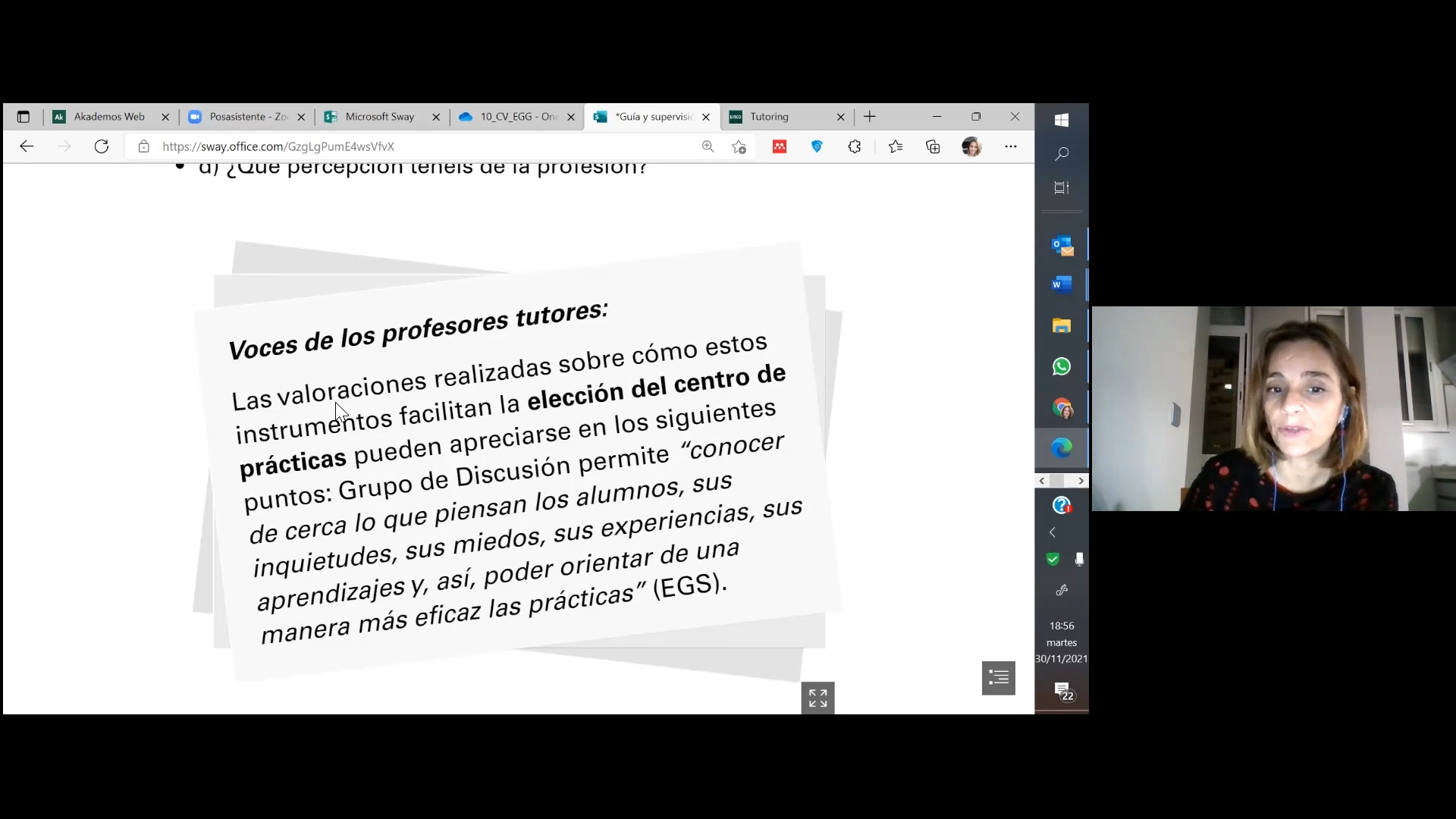 La guía y supervisión del aprendizaje del estudiante. Estrategias y recursos del profesorado tutor de prácticas