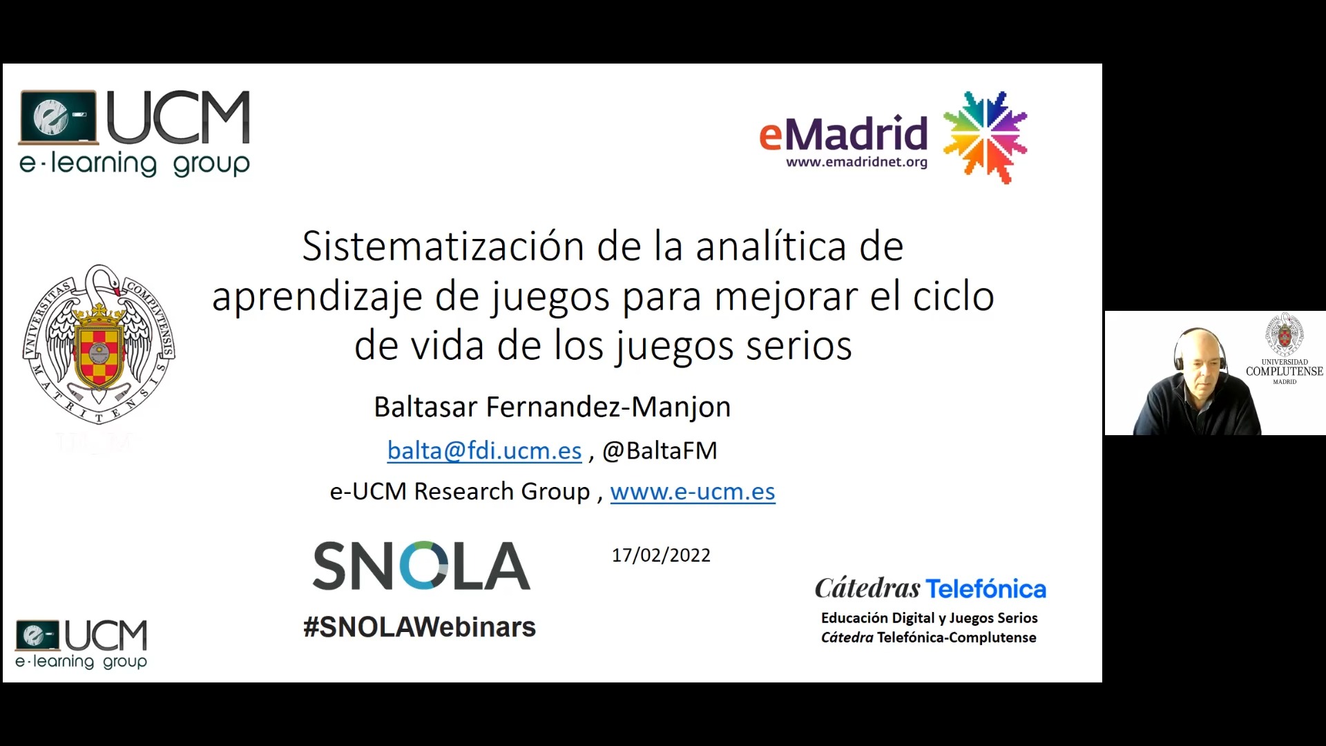 Sistematización de la analítica de aprendizaje de juegos para mejorar el ciclo de vida de los juegos serios