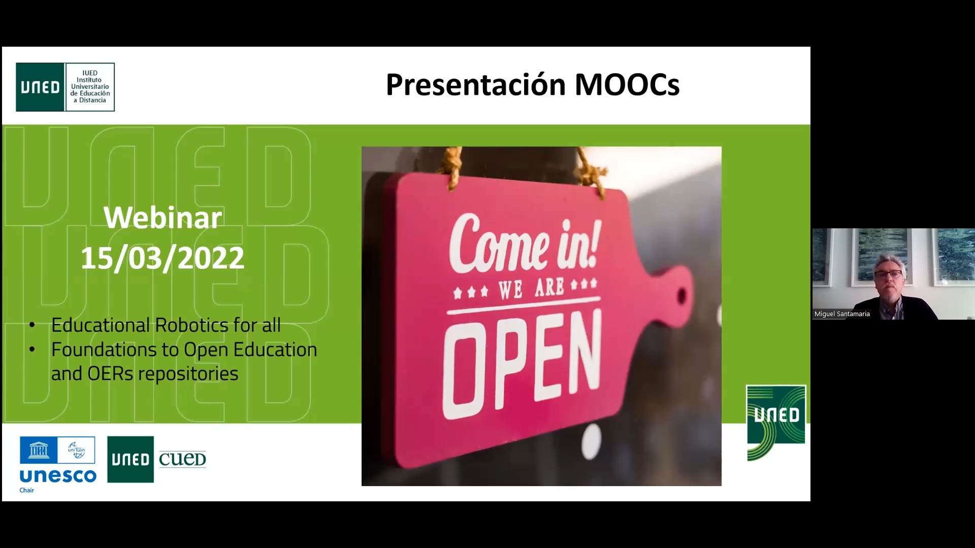 MOOCs sobre Educación Abierta y Robótica educativa para el desarrollo profesional del profesorado