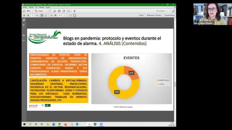 Blogs en pandemia: protocolo y eventos durante el estado de alarma