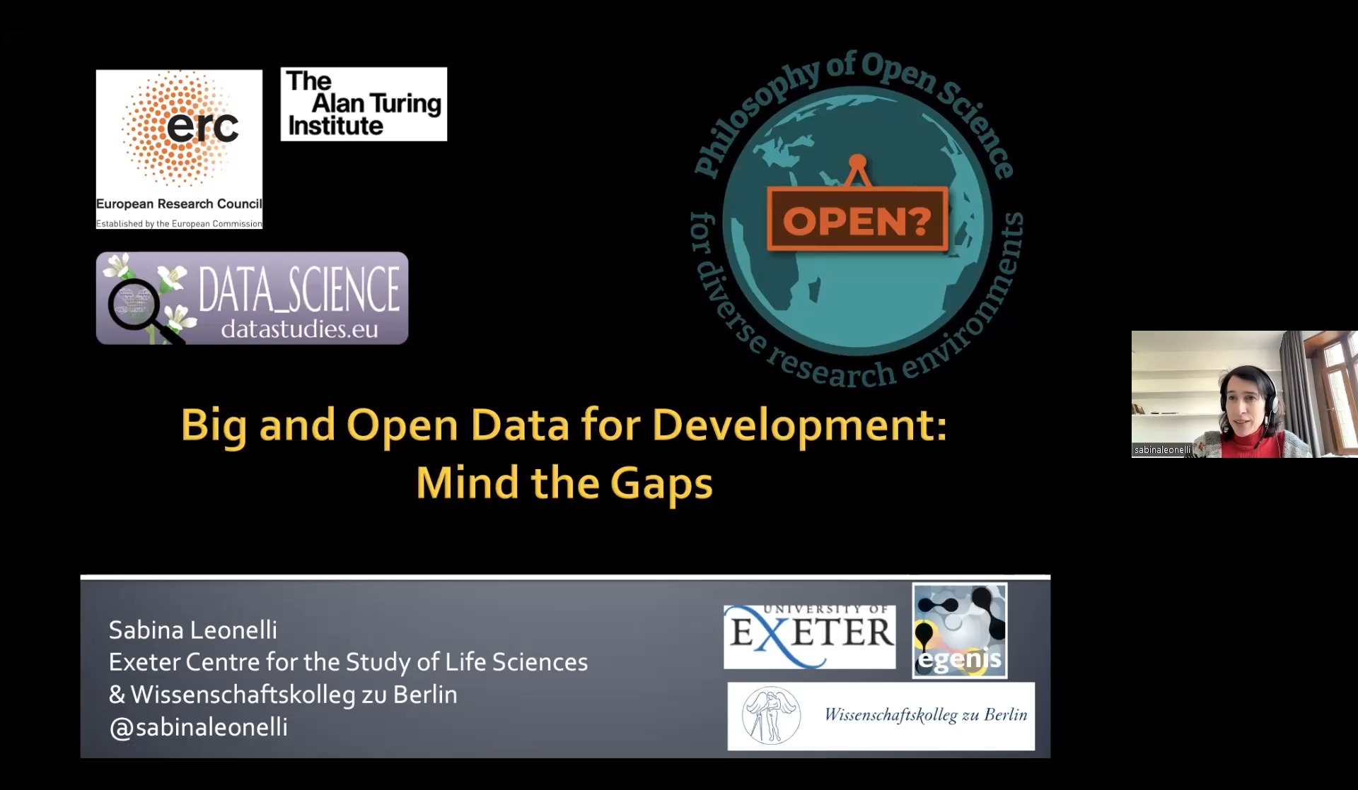 Keynote speech: Big and Open Data for Development: Mind the Gaps