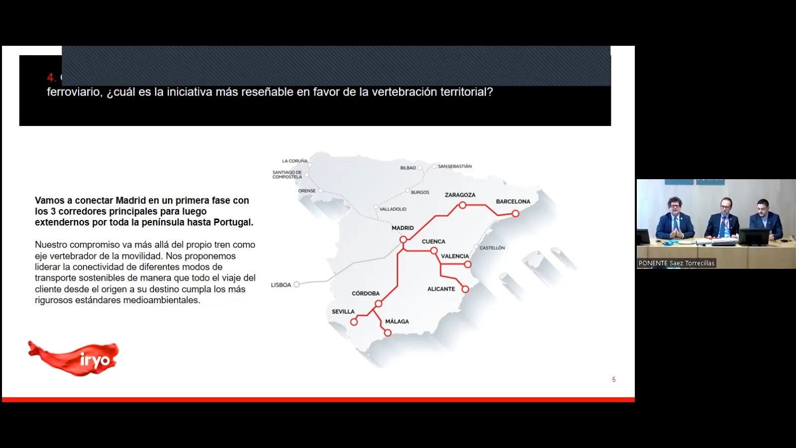 Coloquio: iniciativas en RSC empresarial desde el modo de transporte ferroviario