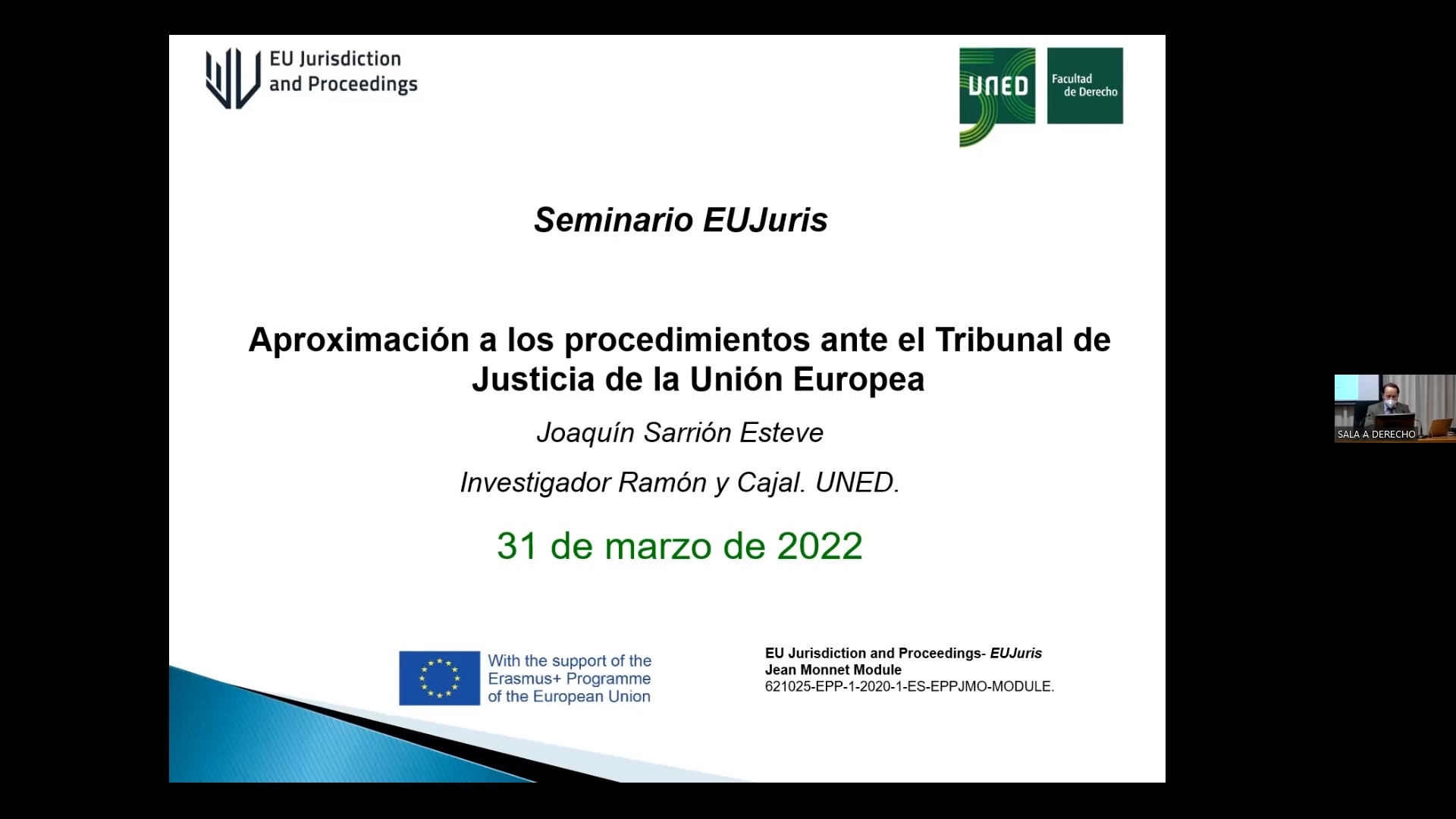 Aproximación a los procedimientos ante el Tribunal de Justicia de la Unión Europea 