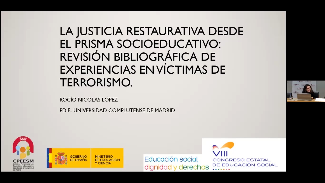 La justicia restaurativa desde el prisma socioeducativo: revisión bibliográfica de experiencias en víctimas de terrorismo