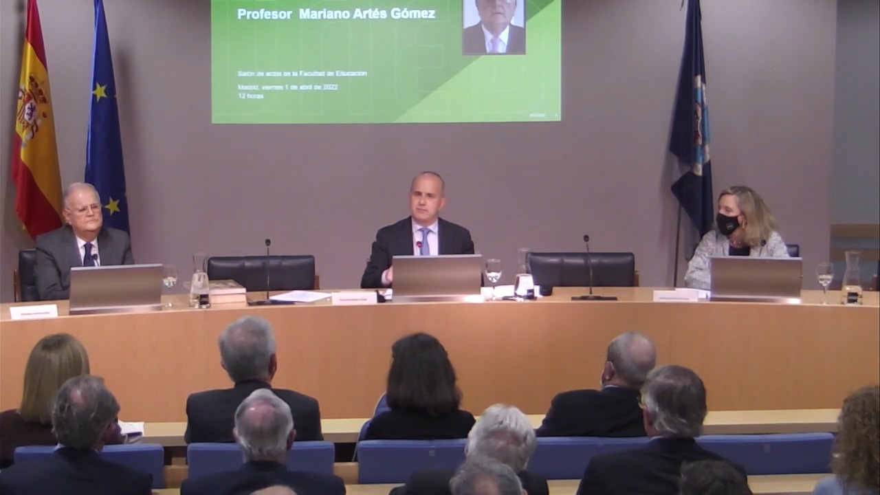 Acto de Homenaje al profesor Mariano Artés Gómez