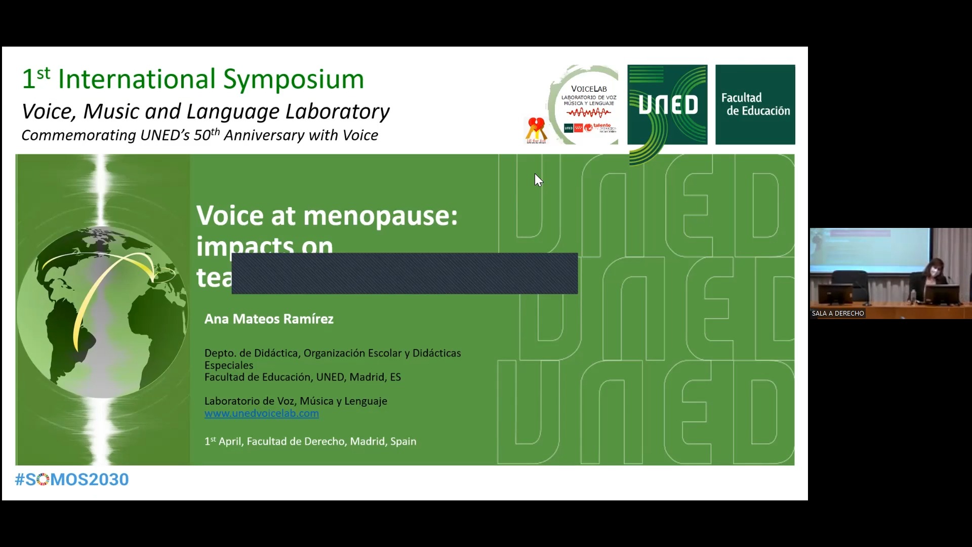 Voice at menopause: impacts on teaching and learning