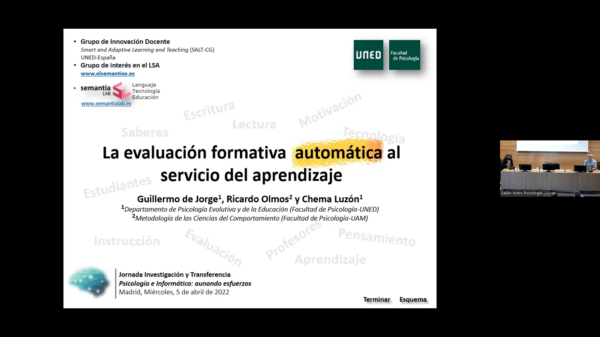 La evaluación formativa automática al servicio del aprendizaje