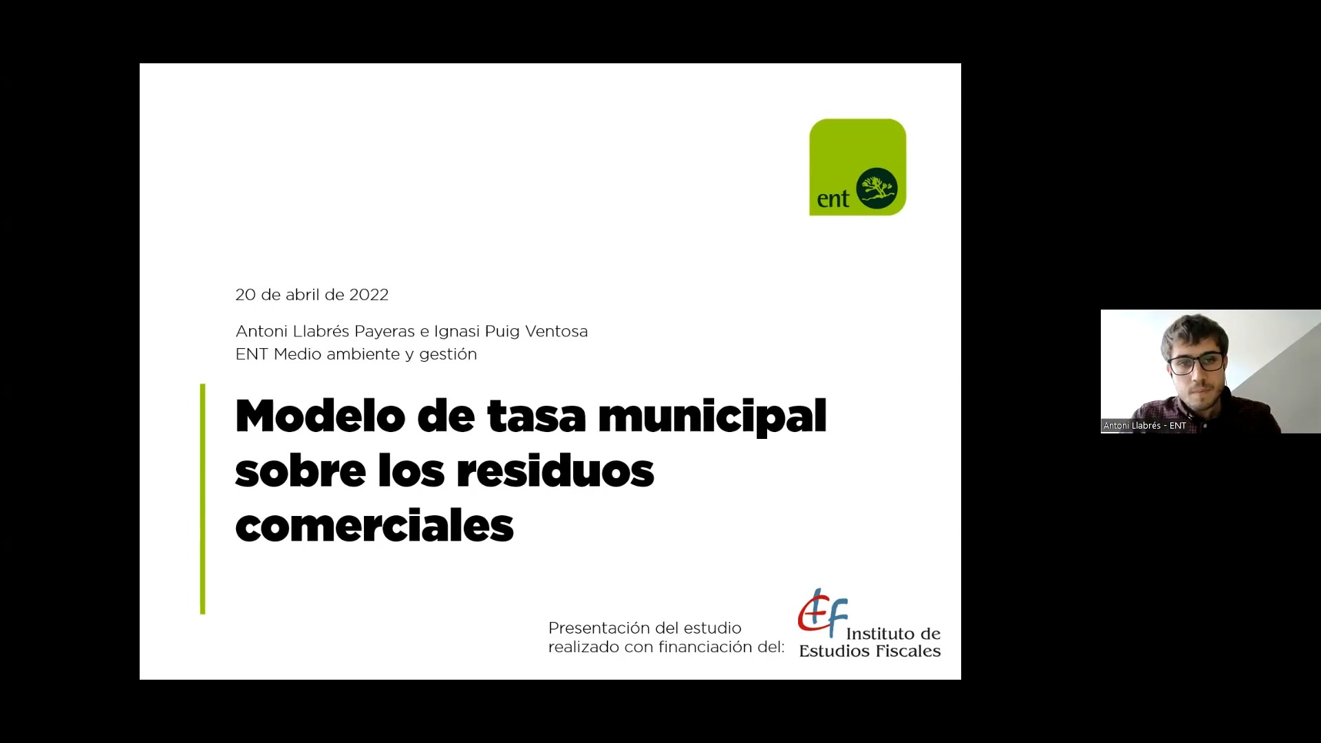Elaboración de un modelo de tasa municipal sobre los residuos comerciales