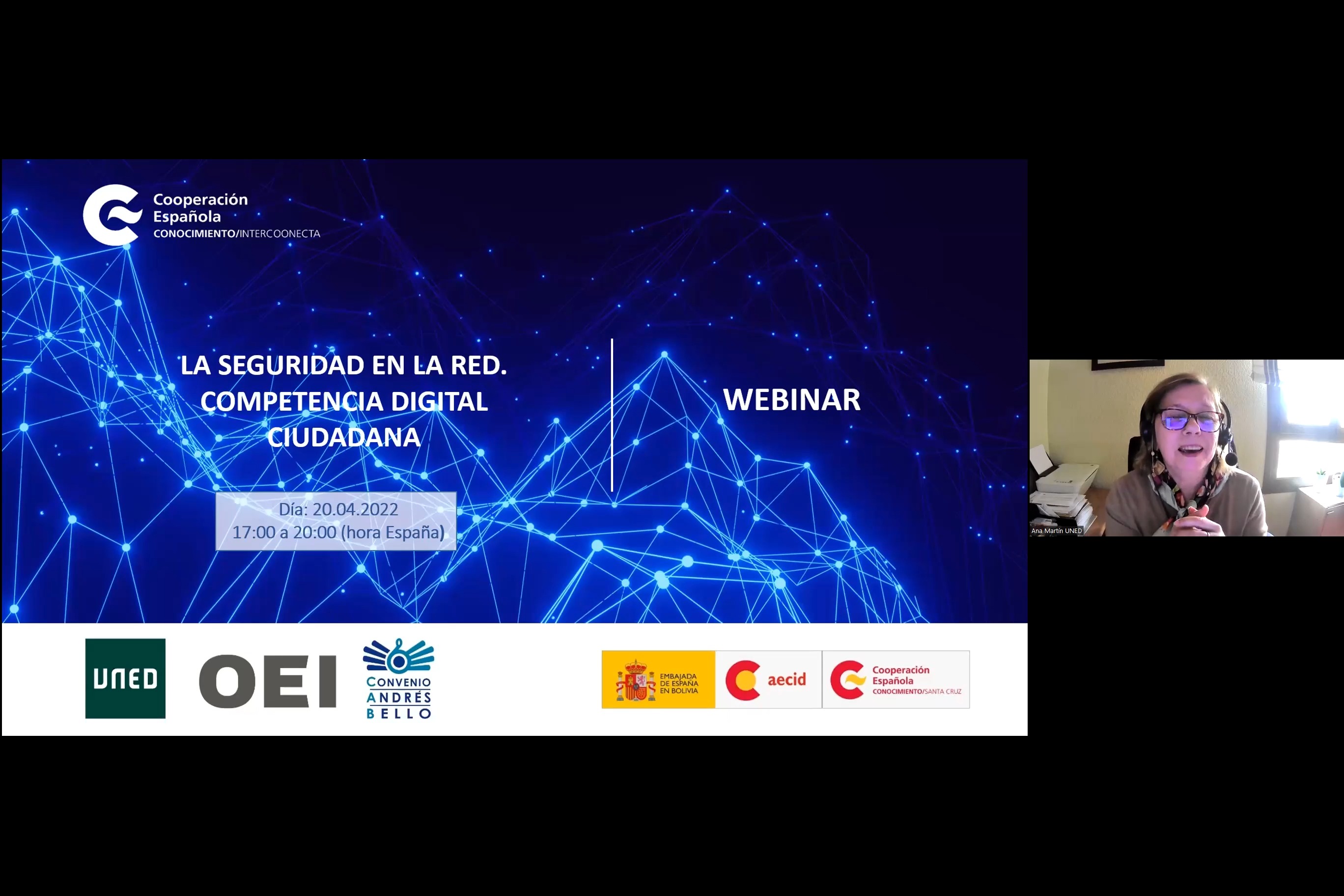 Presentación del Webinar: La seguridad en la red. Competencia digital ciudadana